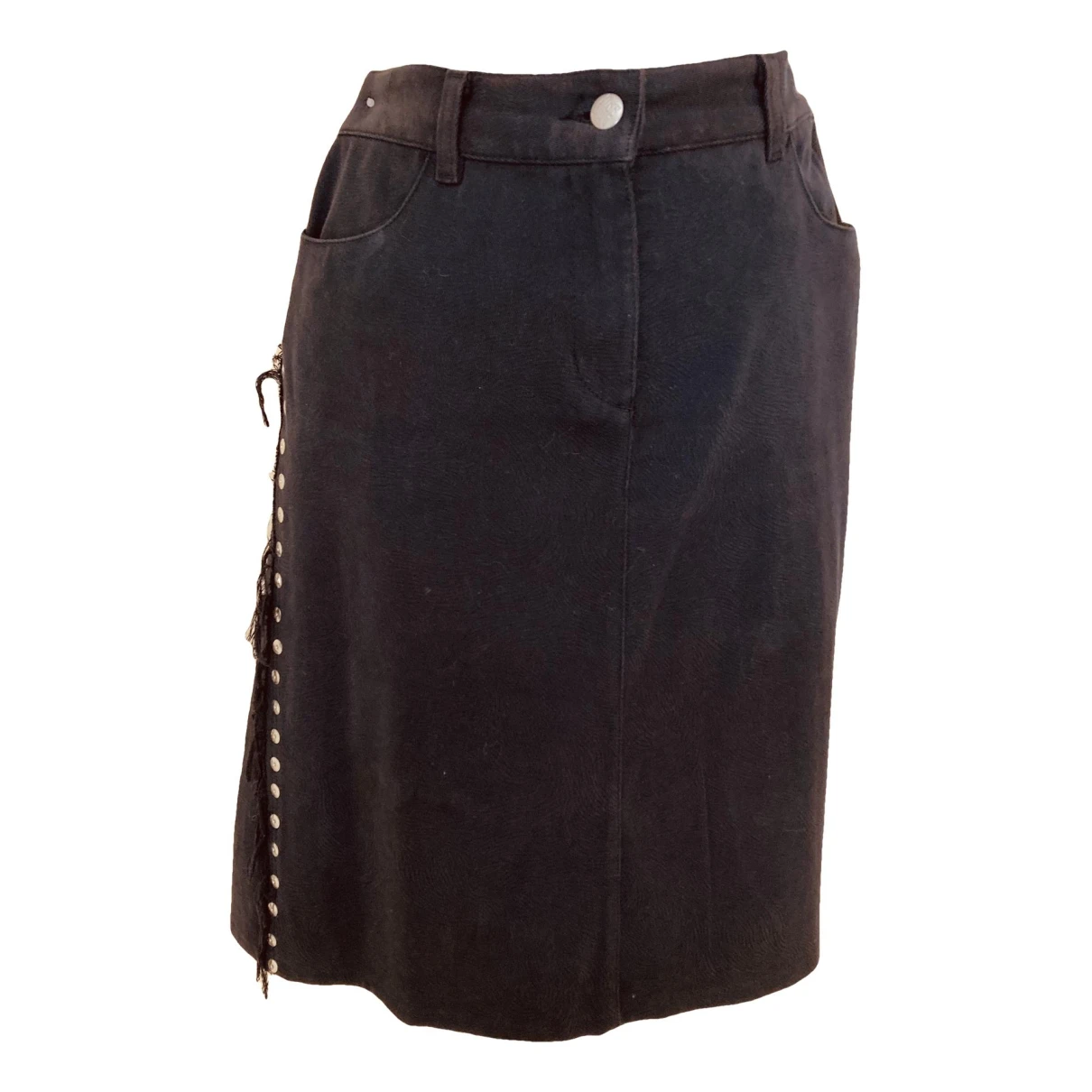Pre-owned Jean Paul Gaultier Mini Skirt In Black