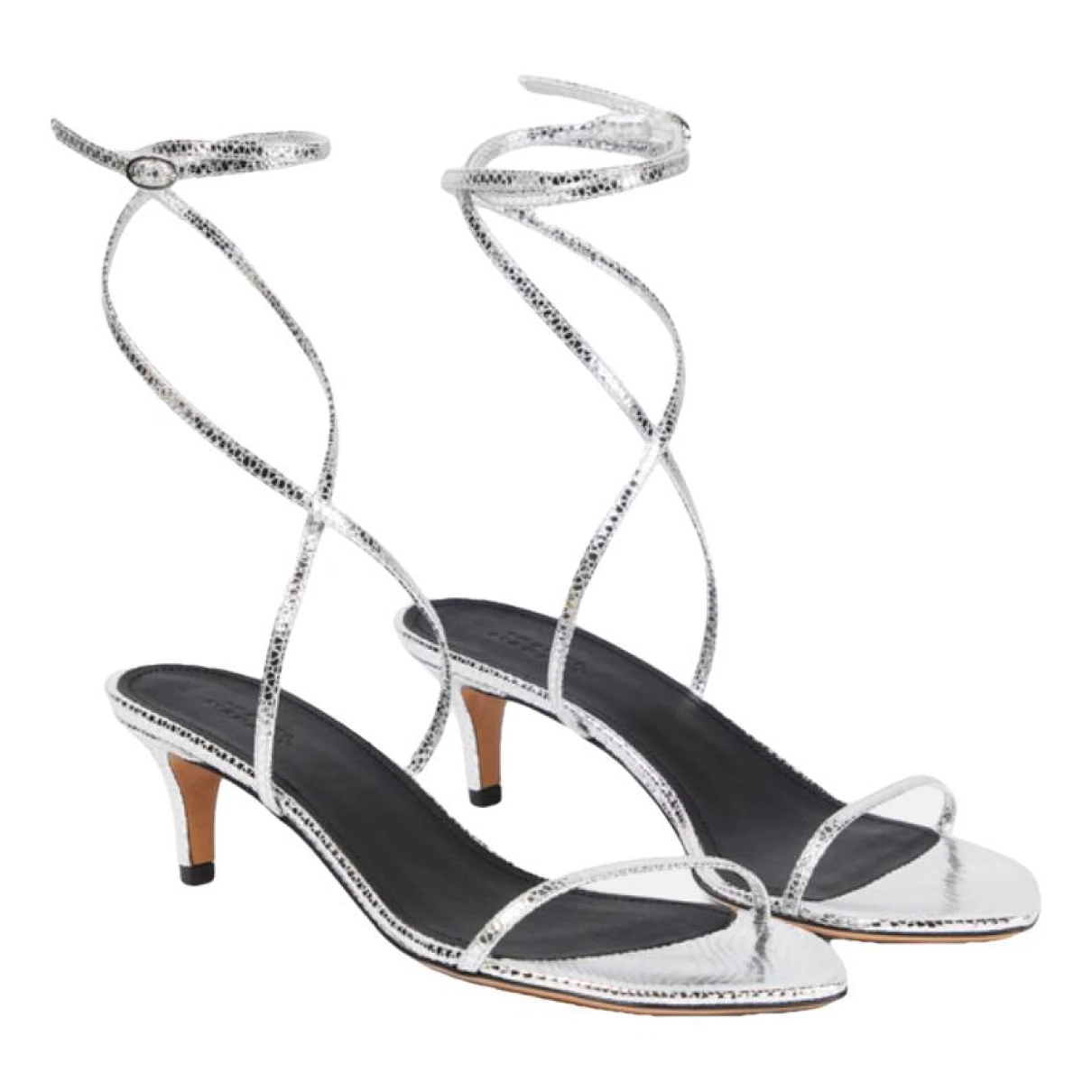Pre-owned Isabel Marant Leather Sandal In Silver
