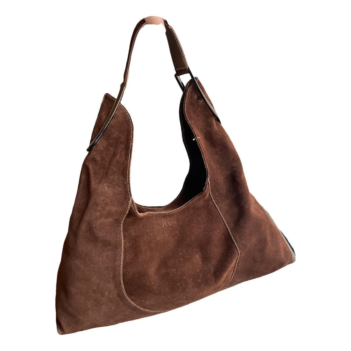 Pre-owned Furla Handbag In Brown