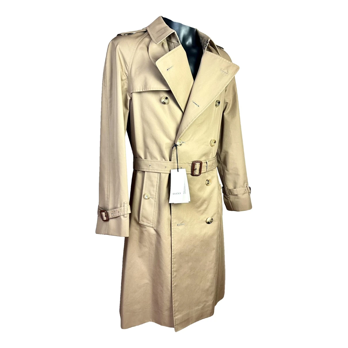 Pre-owned Gucci Trenchcoat In Beige