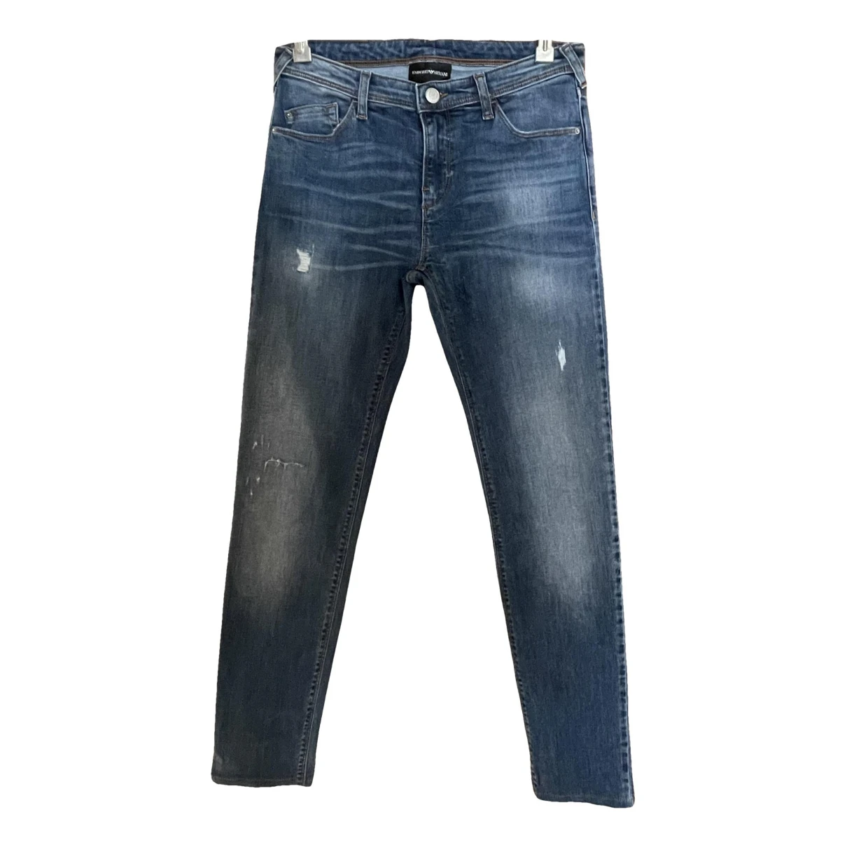 Pre-owned Emporio Armani Slim Jeans In Blue
