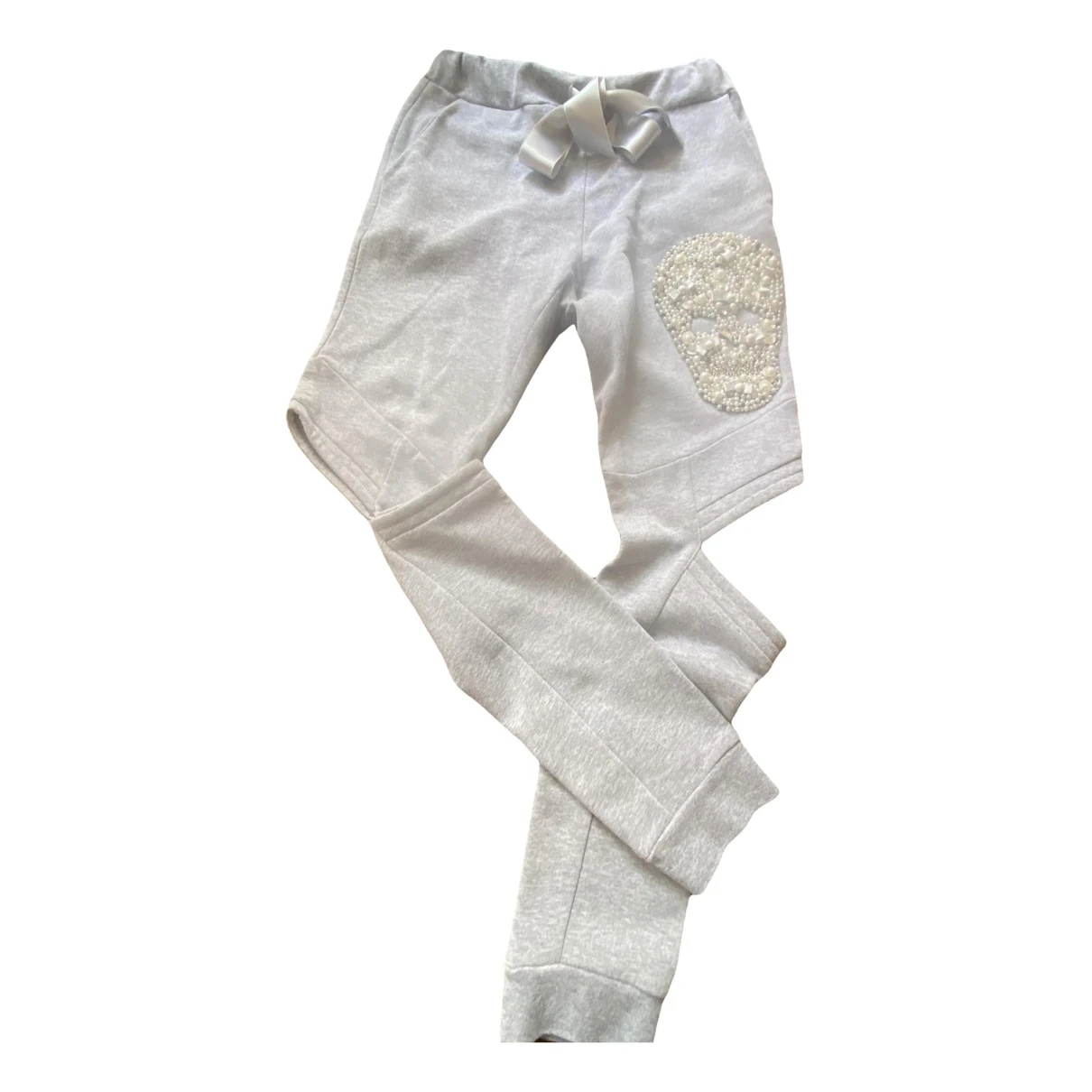 Pre-owned Philipp Plein Trousers In Grey