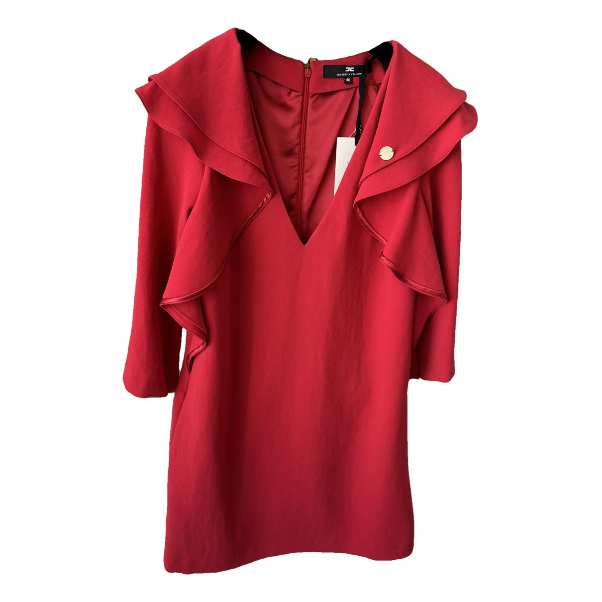 Pre-owned Elisabetta Franchi Dress In Red