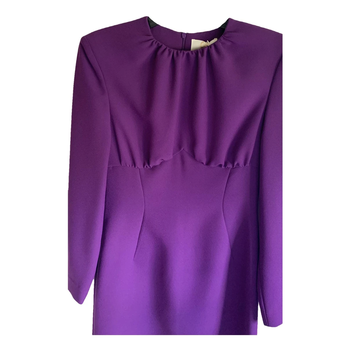 Pre-owned Sara Battaglia Mini Dress In Purple