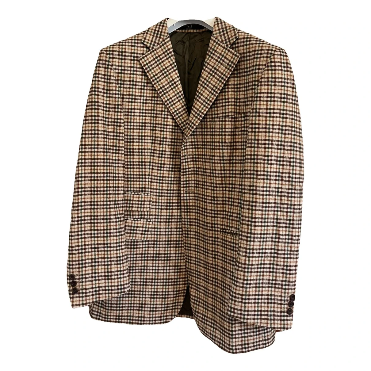 Pre-owned Daks Wool Suit In Brown