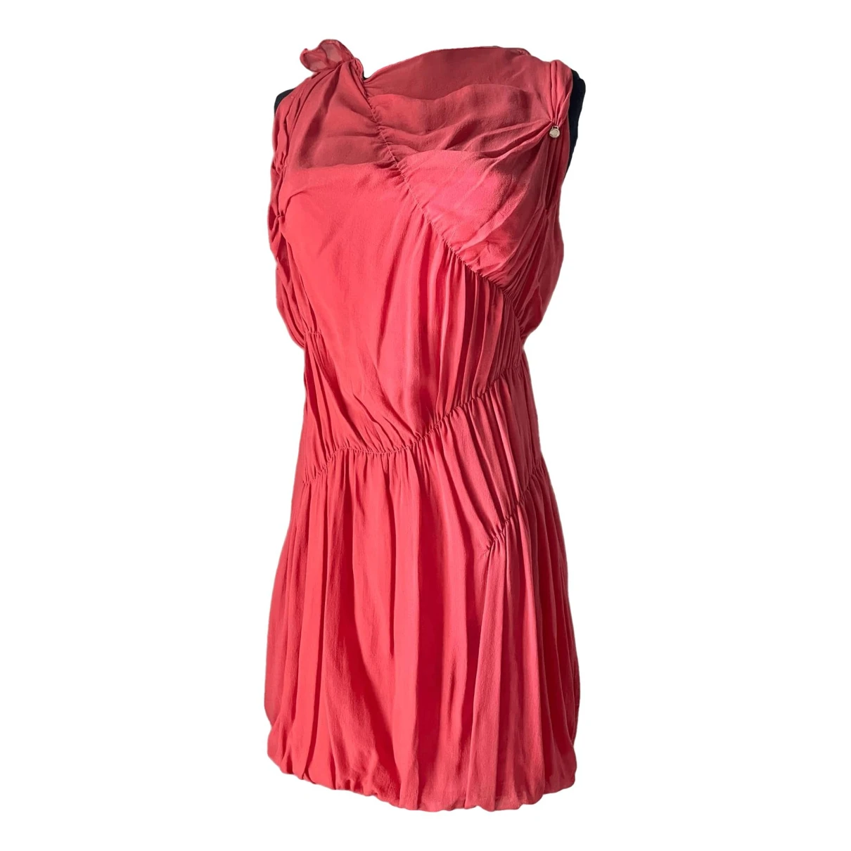 Pre-owned Annarita N Silk Dress In Pink