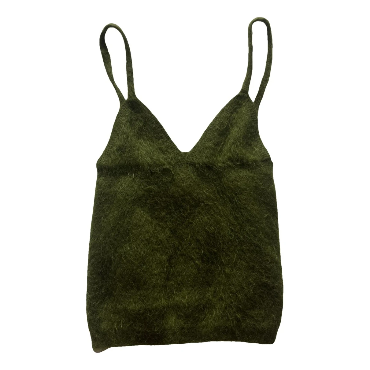 Pre-owned Prada Wool Vest In Green