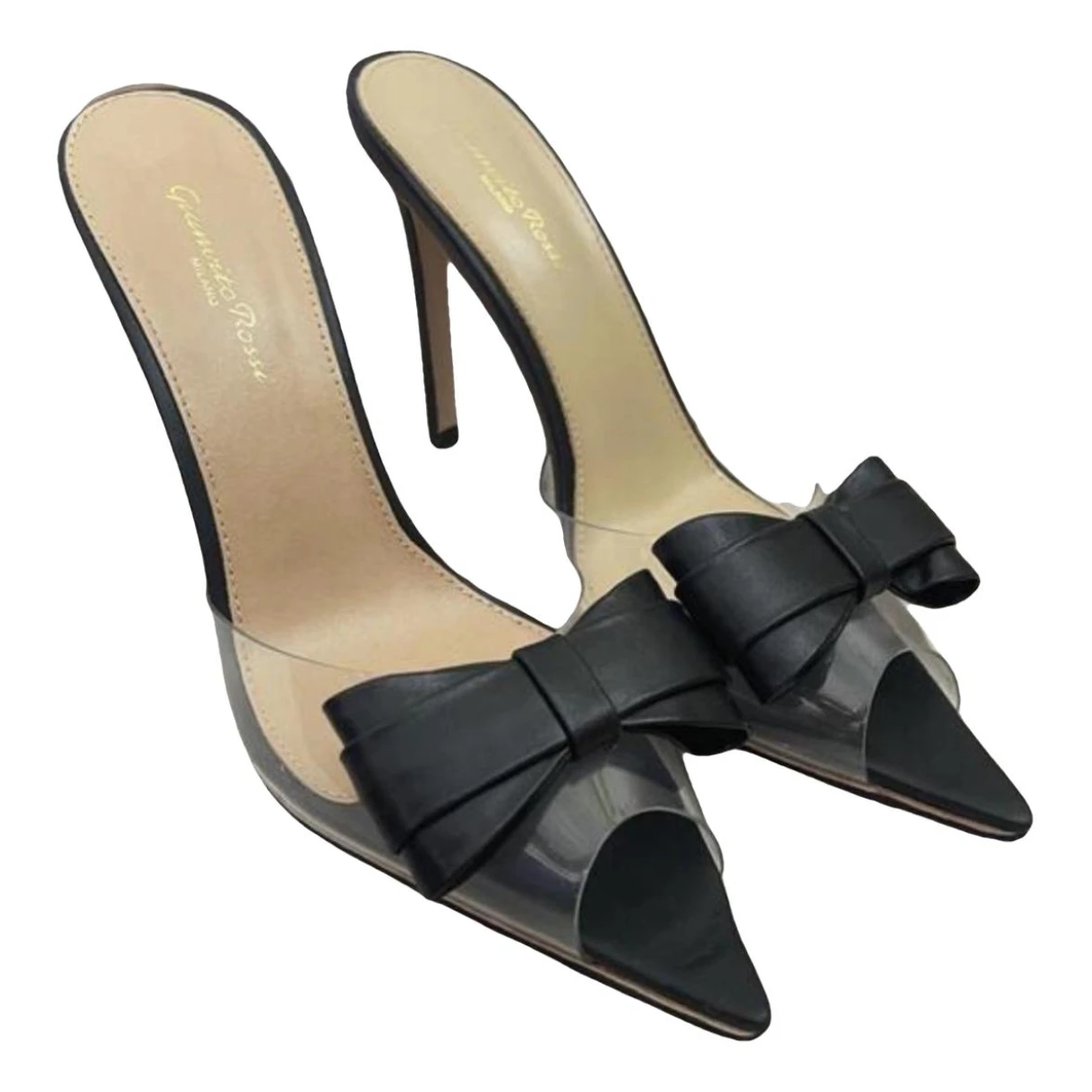 Pre-owned Gianvito Rossi Leather Mules & Clogs In Black
