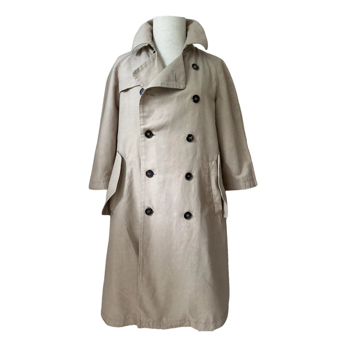 Pre-owned Marni Trench Coat In Camel