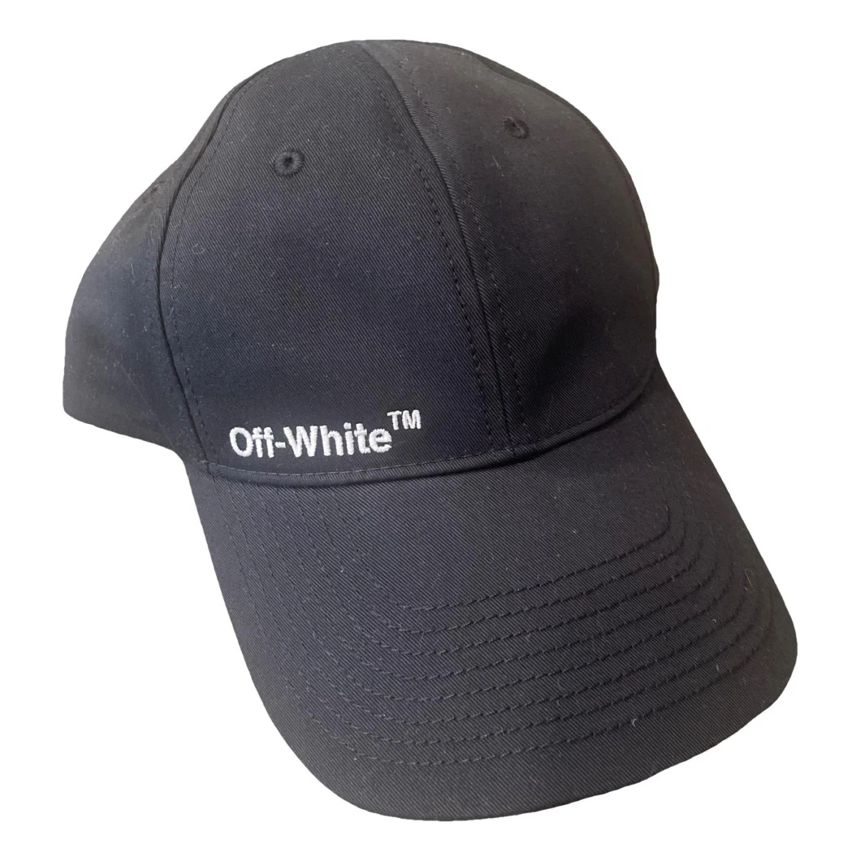 Pre-owned Off-white Cap In Black