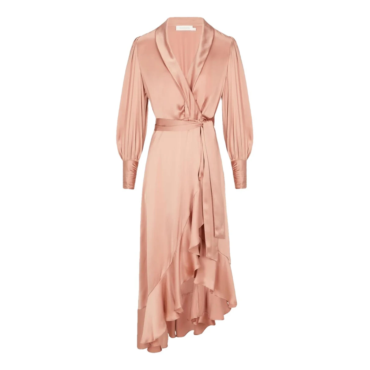 Pre-owned Zimmermann Silk Mid-length Dress In Pink