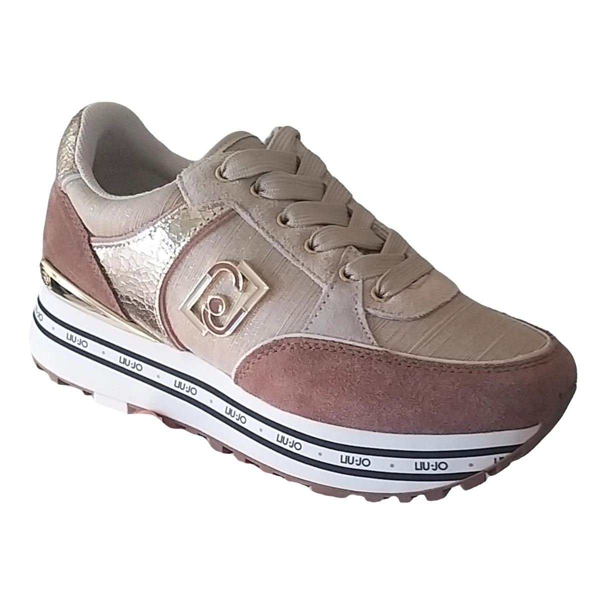 Pre-owned Liujo Leather Trainers In Brown