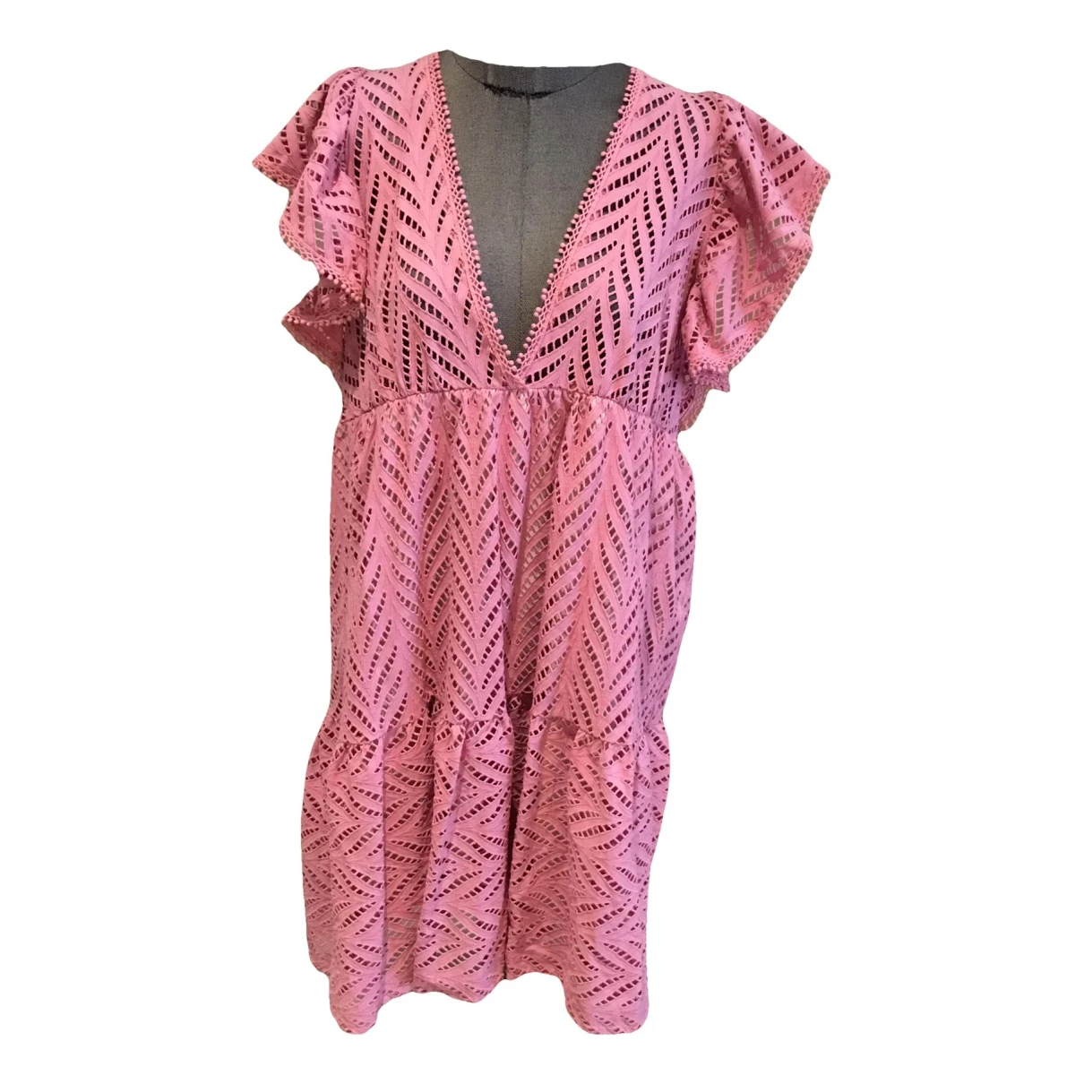 Pre-owned Dixie Mid-length Dress In Pink