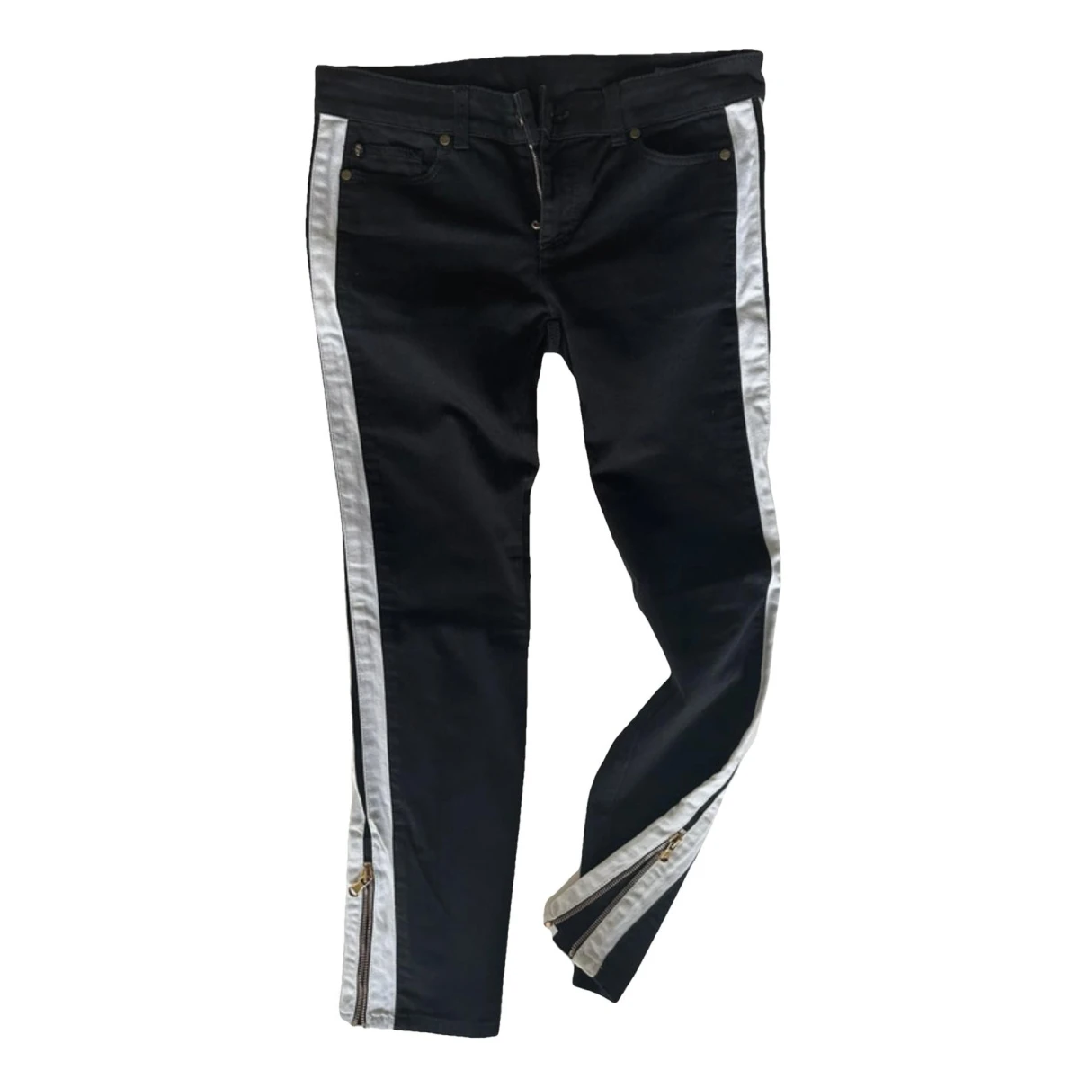 Pre-owned Alexander Mcqueen Trousers In Black