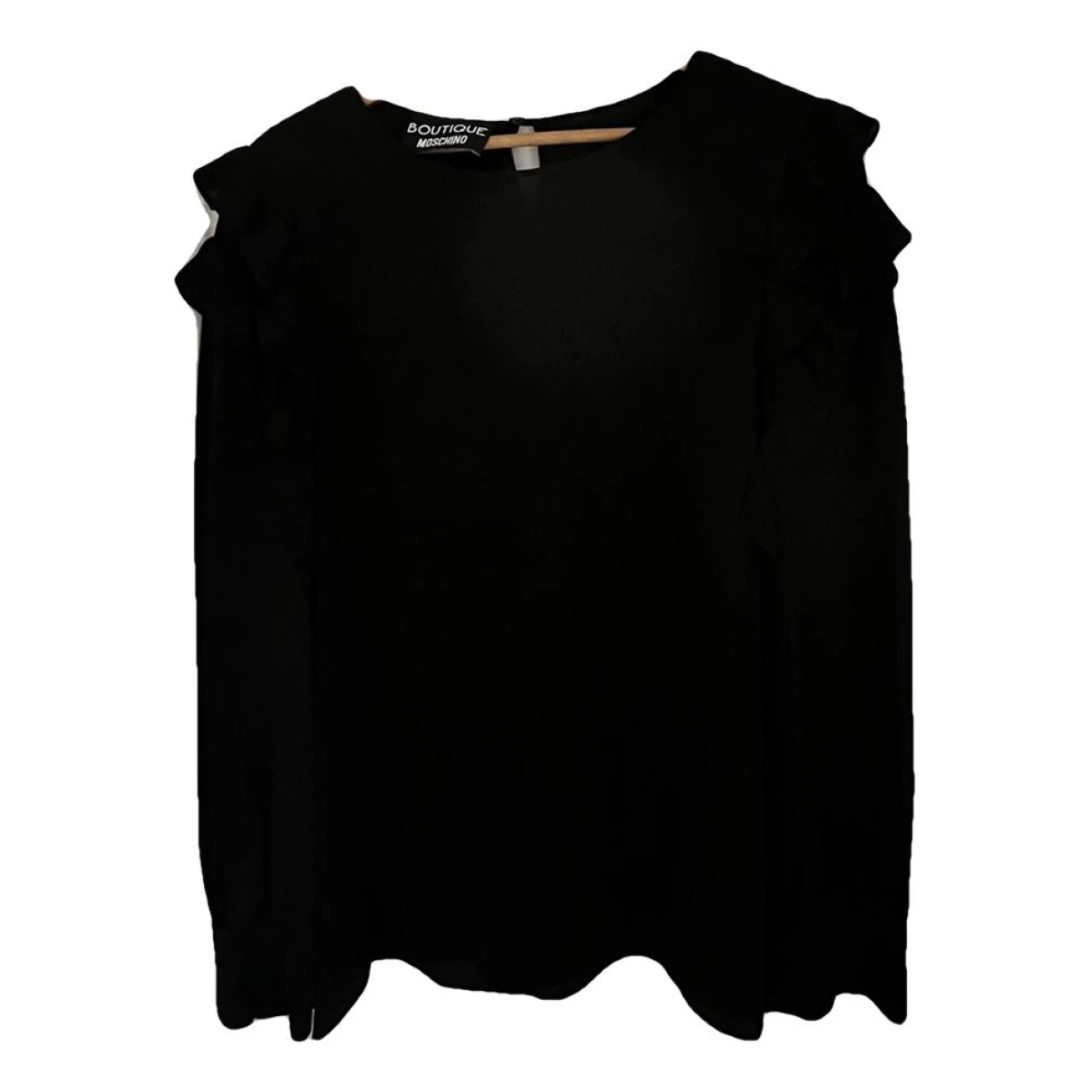 Pre-owned Moschino Silk Blouse In Black