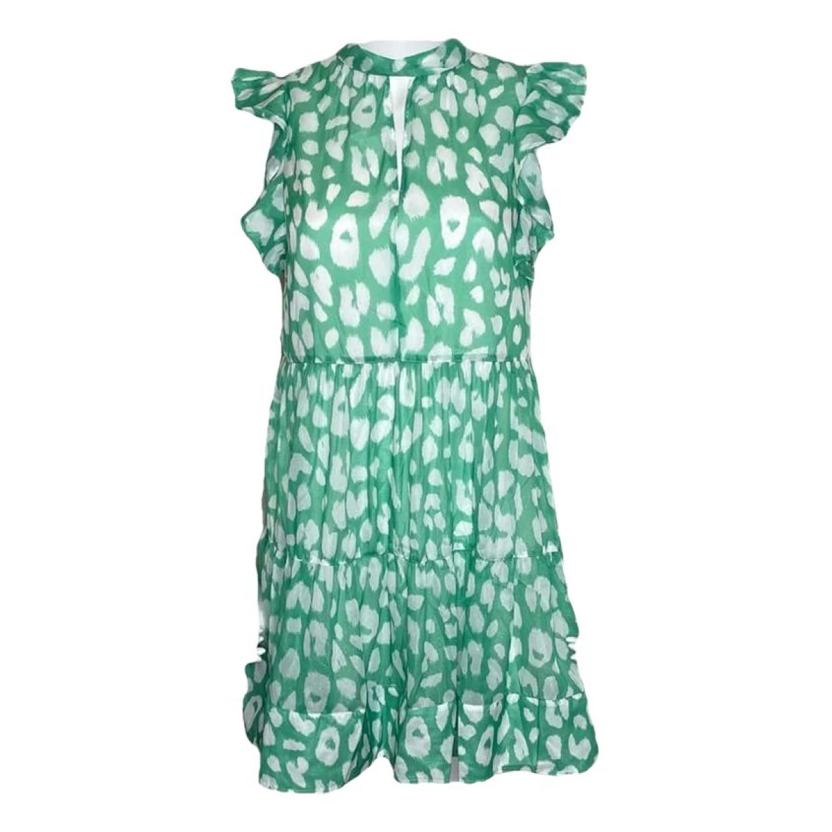 Pre-owned Milly Mini Dress In Green