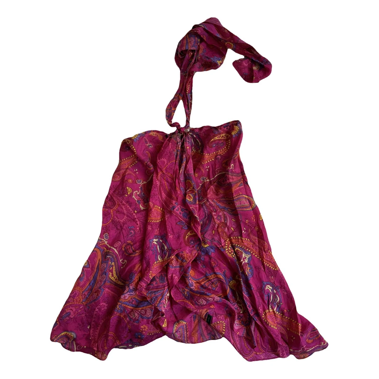 Pre-owned Lauren Ralph Lauren Silk Blouse In Pink