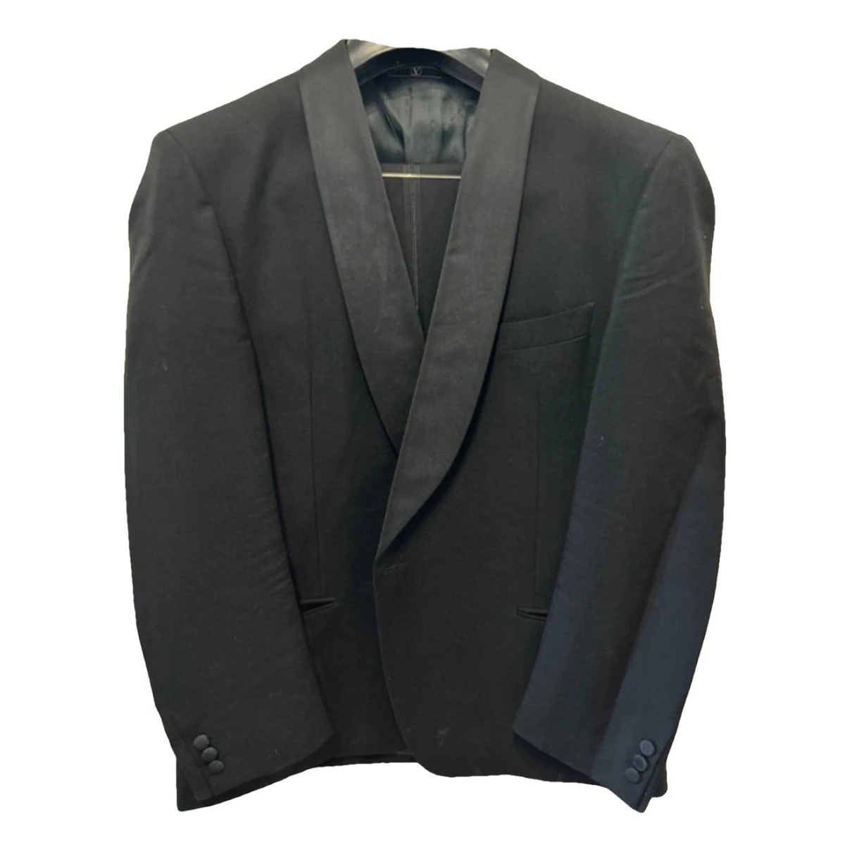 Pre-owned Valentino Wool Vest In Black