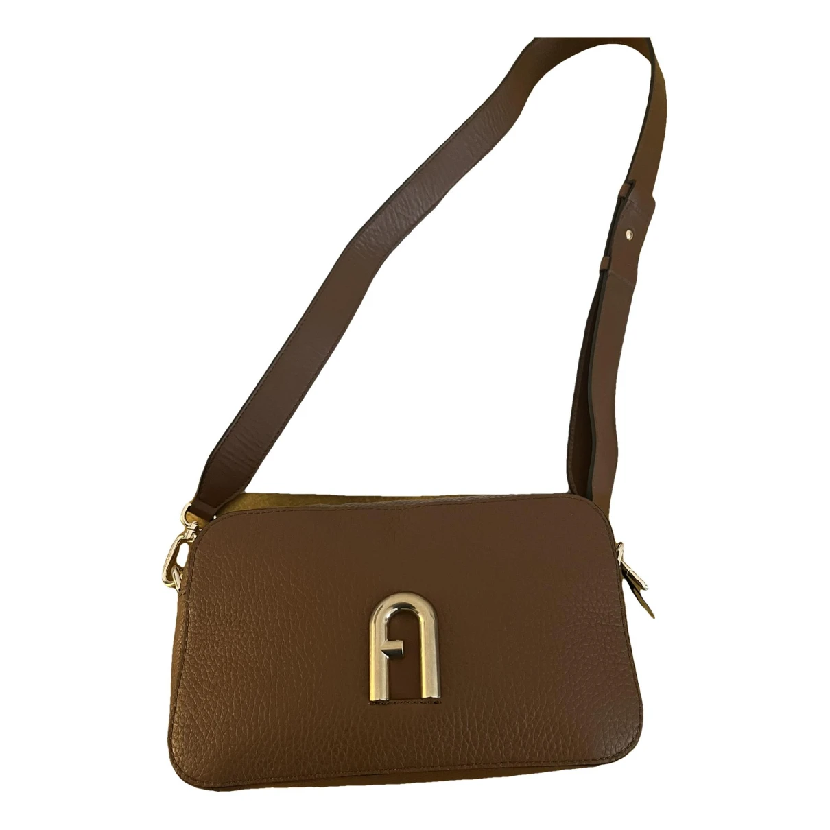 Pre-owned Furla Leather Crossbody Bag In Brown
