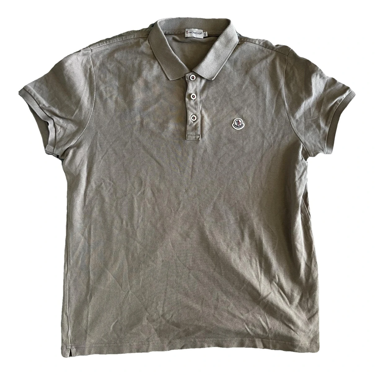 Pre-owned Moncler Polo Shirt In Beige