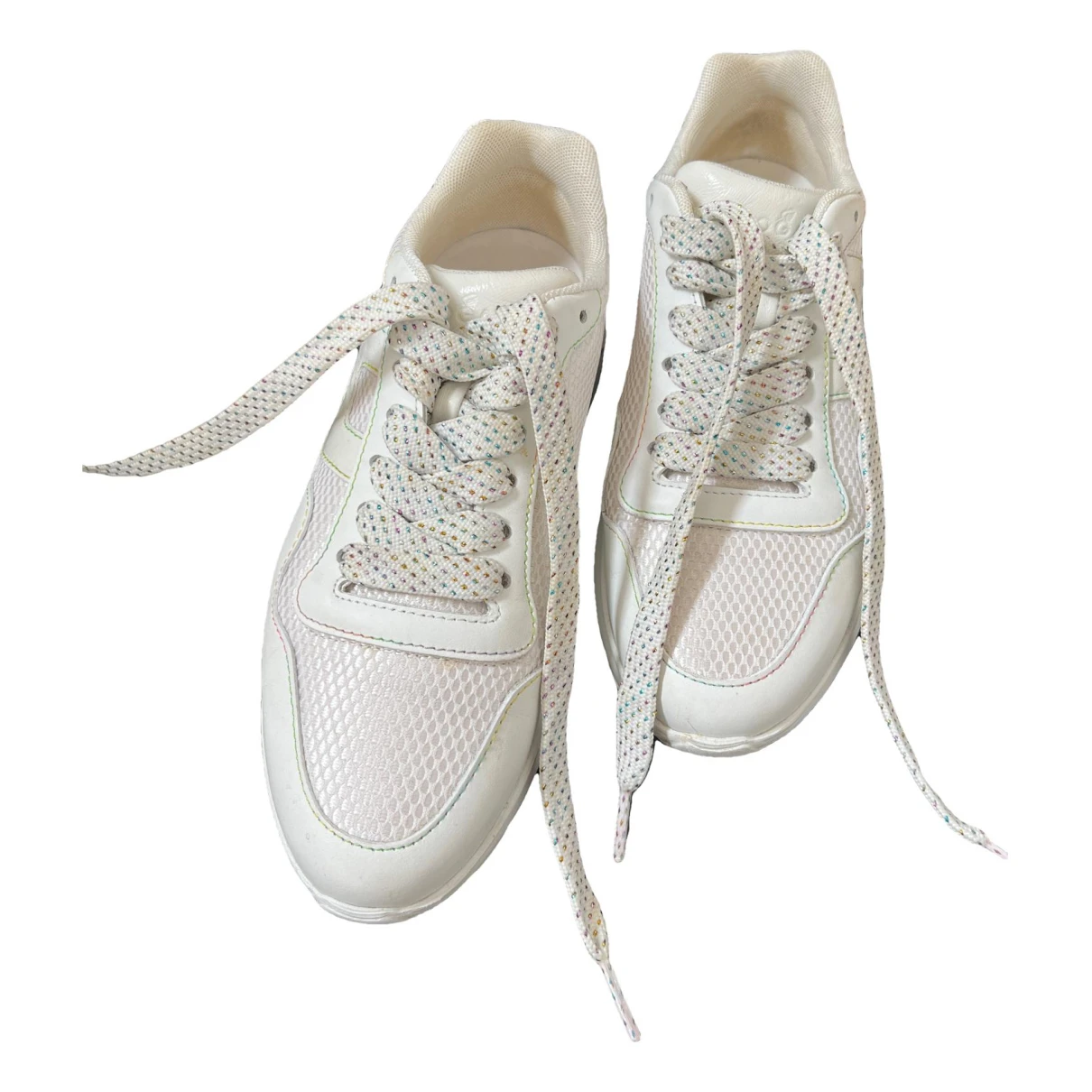 Pre-owned Hogan Leather Trainers In White