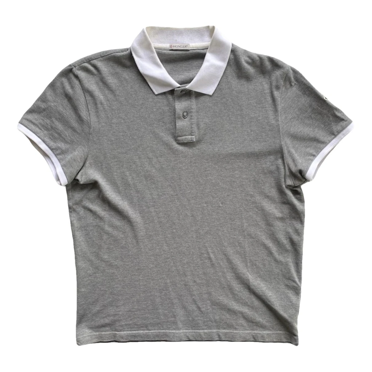 Pre-owned Moncler Polo Shirt In Grey