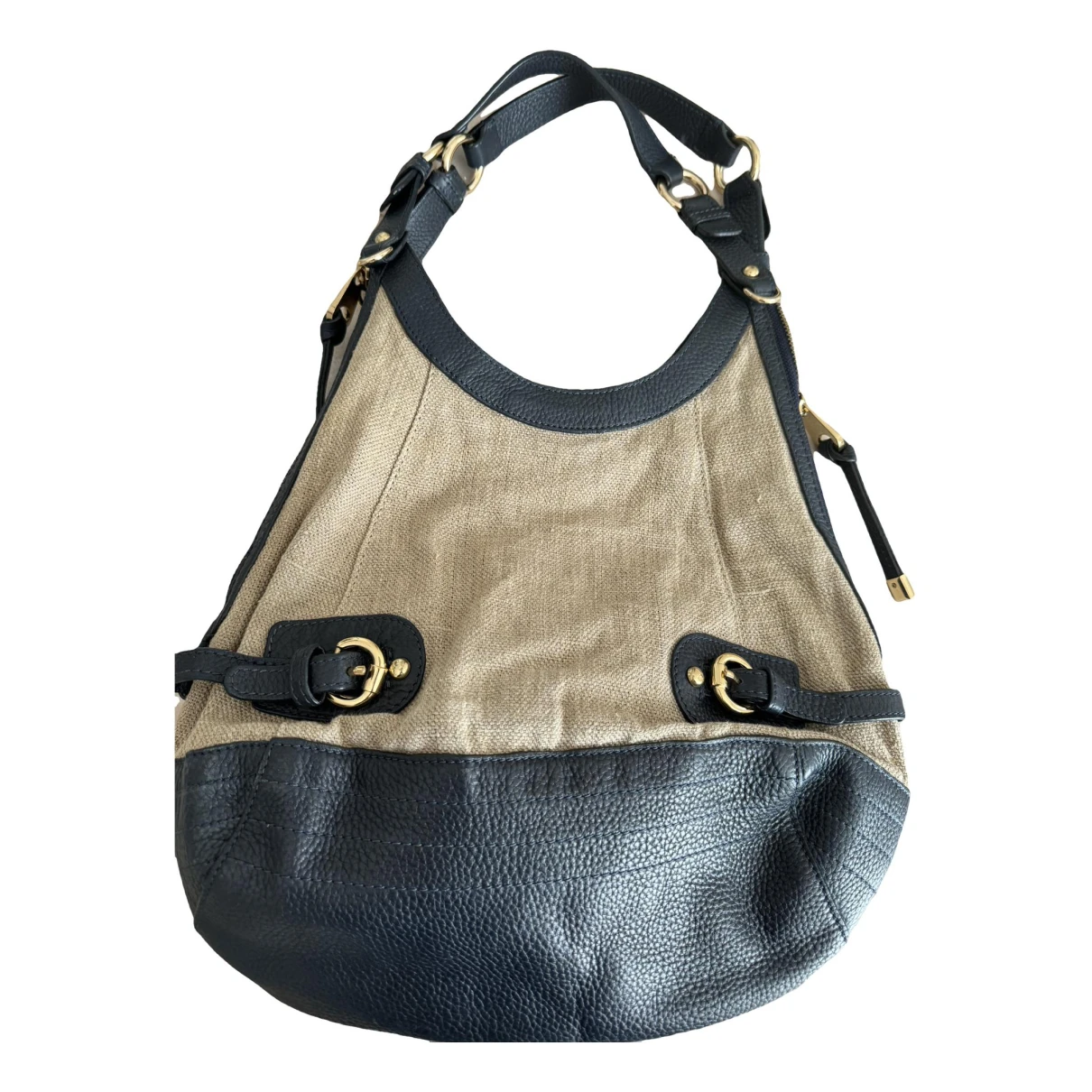 Pre-owned Max & Co Linen Handbag In Beige