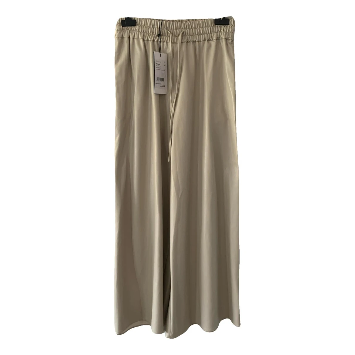 Pre-owned Max Mara Vegan Leather Large Pants In Other