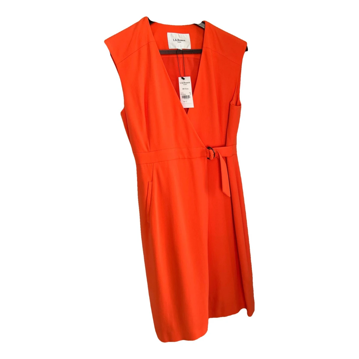 Pre-owned Lk Bennett Mid-length Dress In Orange