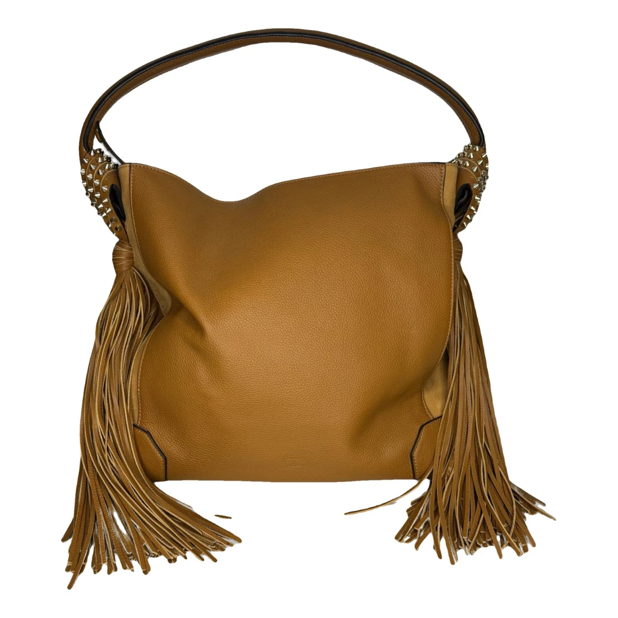 Pre-owned Christian Louboutin Éloïse Leather Handbag In Camel