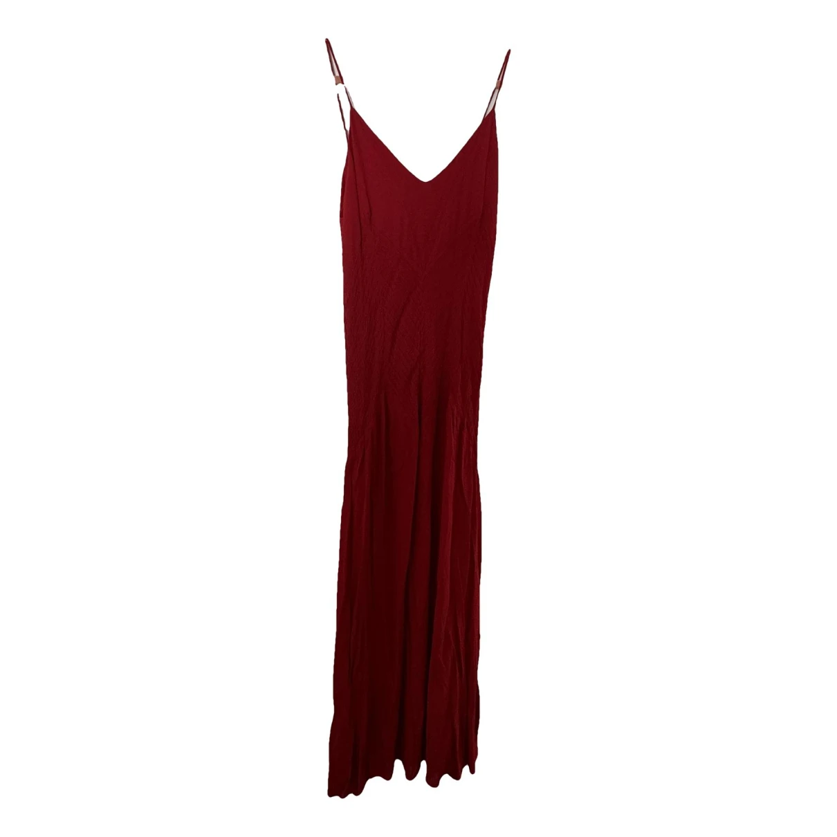 Pre-owned Anine Bing Maxi Dress In Red