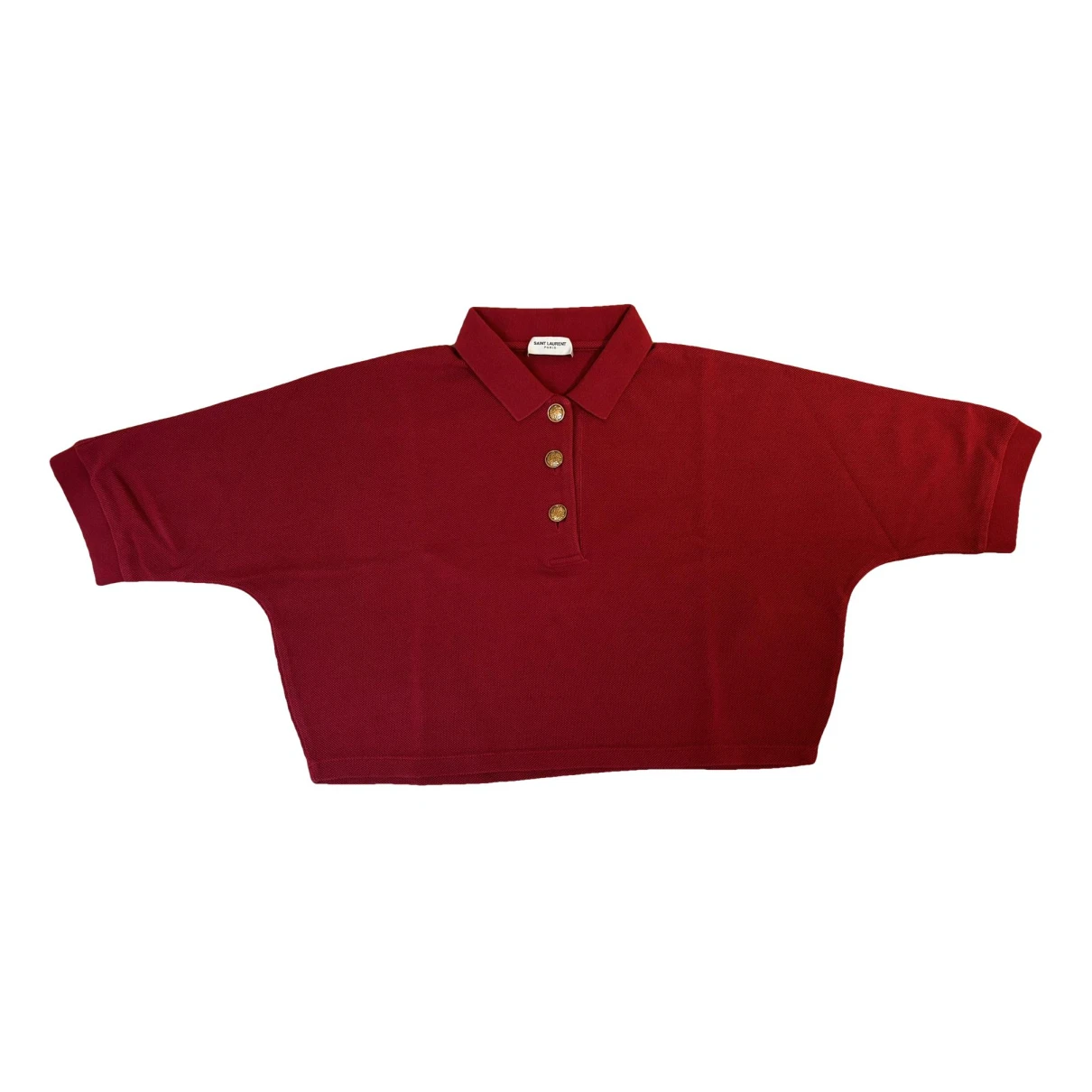 Pre-owned Saint Laurent Polo In Red