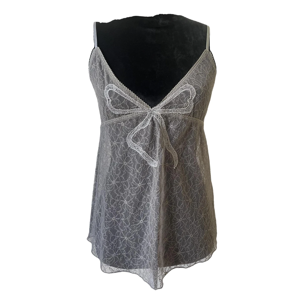 Pre-owned Zadig & Voltaire Lace Camisole In Grey
