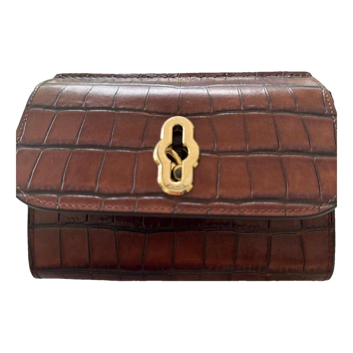 Pre-owned Mulberry Alligator Purse In Brown