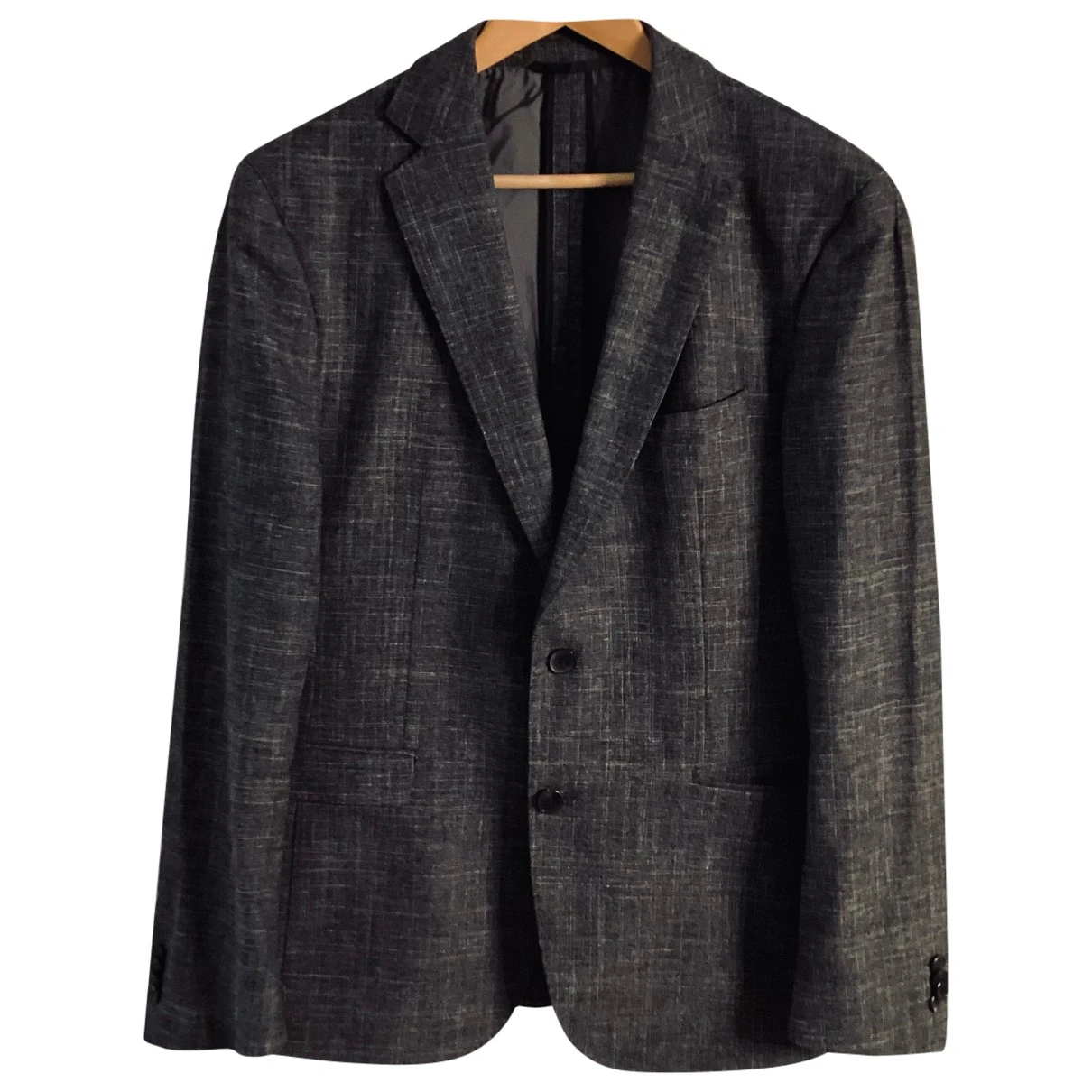 Pre-owned Hugo Boss Wool Vest In Grey