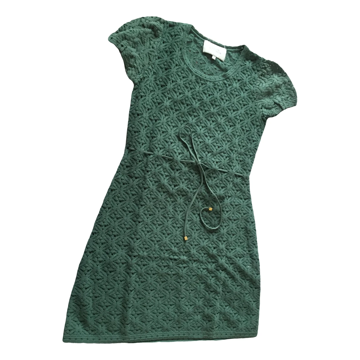 Pre-owned Luisa Beccaria Mini Dress In Green