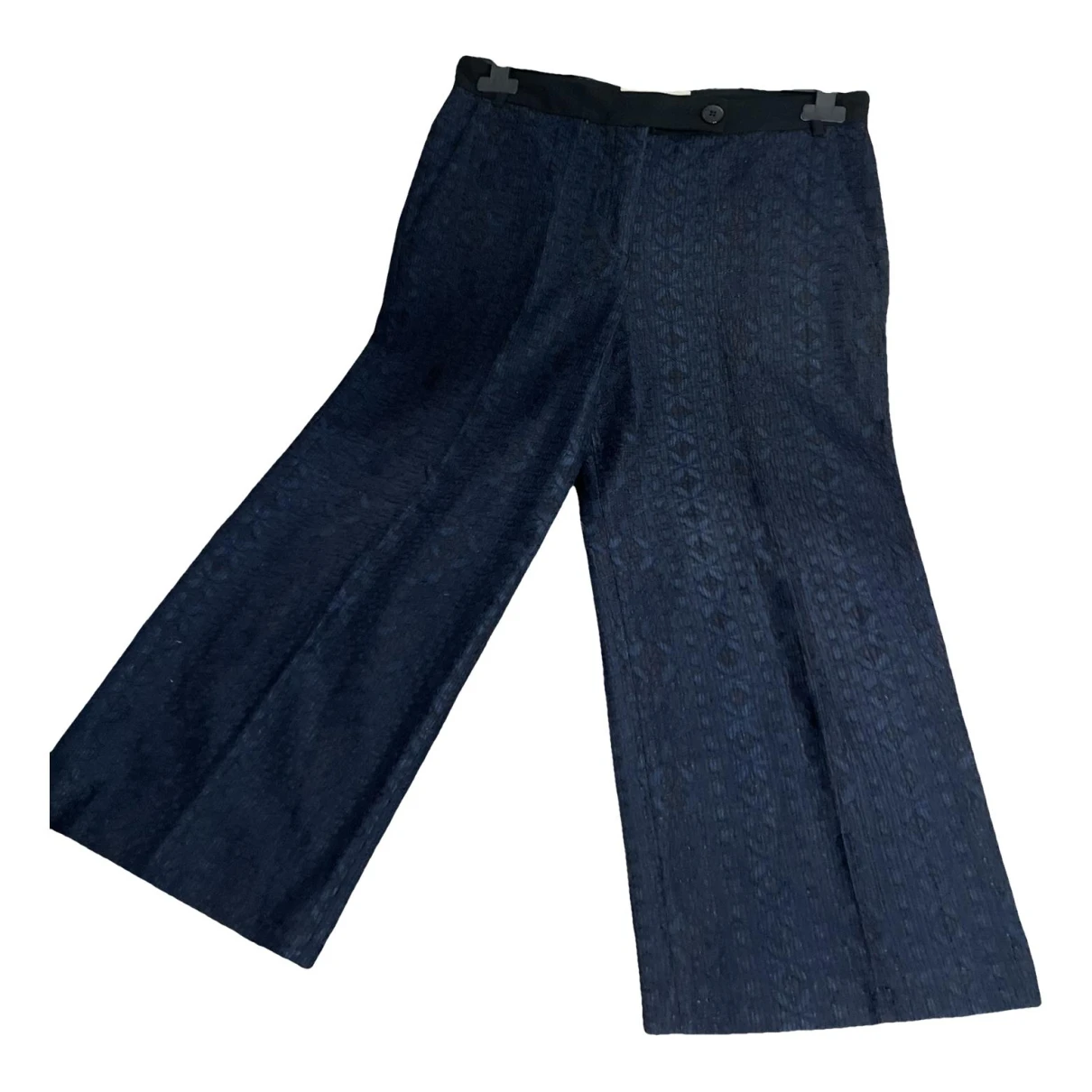 Pre-owned Pinko Large Pants In Blue