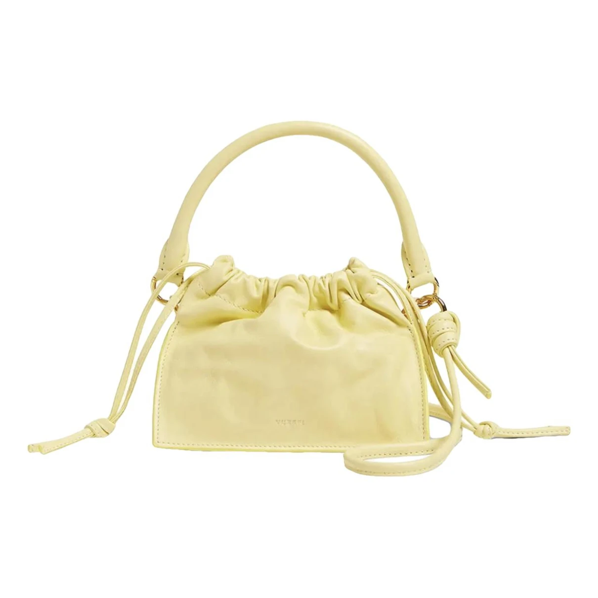 Pre-owned Yuzefi Leather Crossbody Bag In Yellow