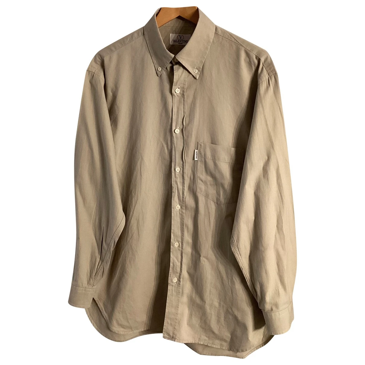 Pre-owned Valentino Shirt In Khaki