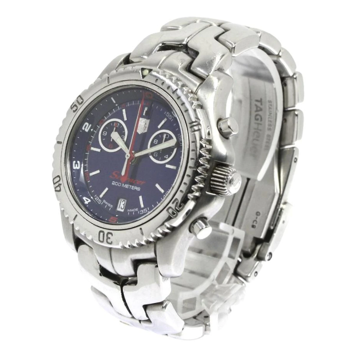 Pre-owned Tag Heuer Link Watch In Silver