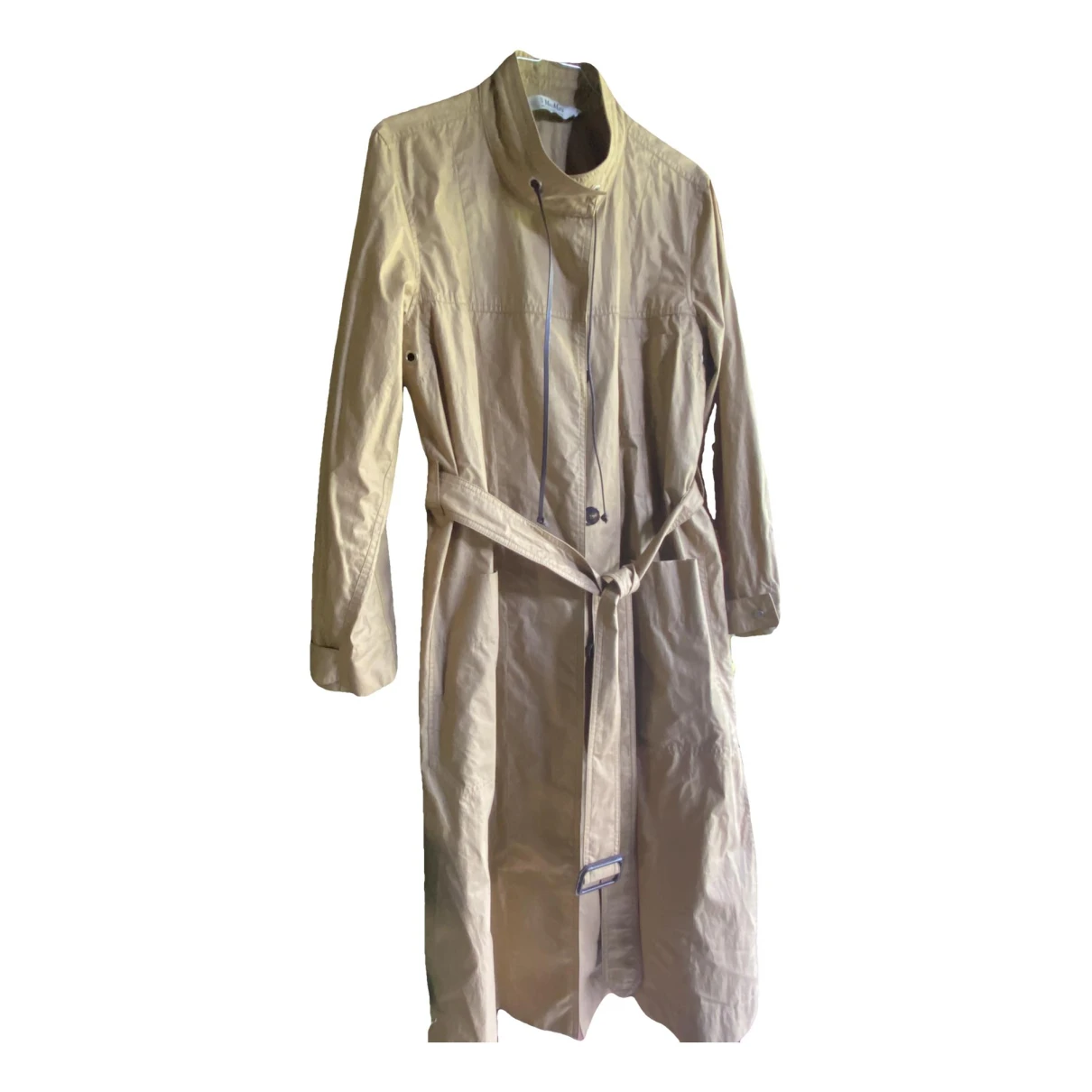 Pre-owned Max Mara Trench Coat In Camel