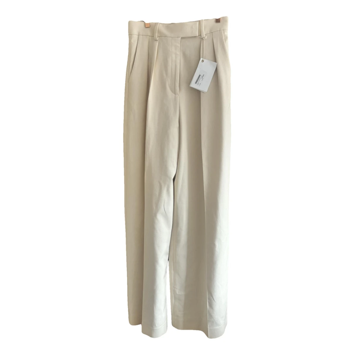 Pre-owned Khaite Trousers In Beige