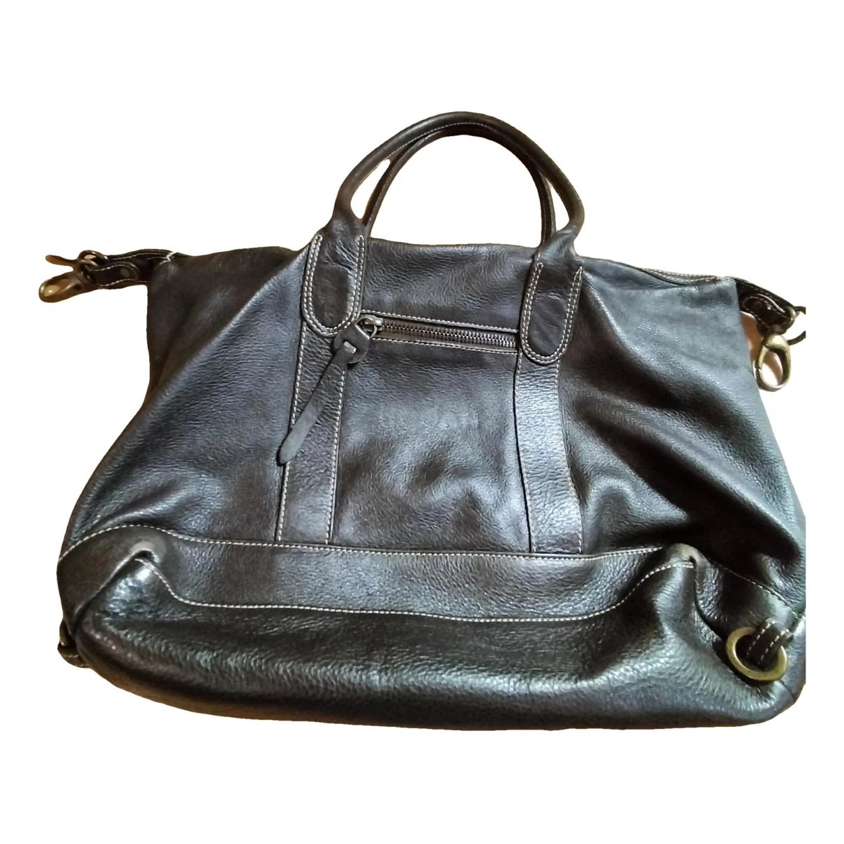 Pre-owned Hogan Leather Handbag In Brown