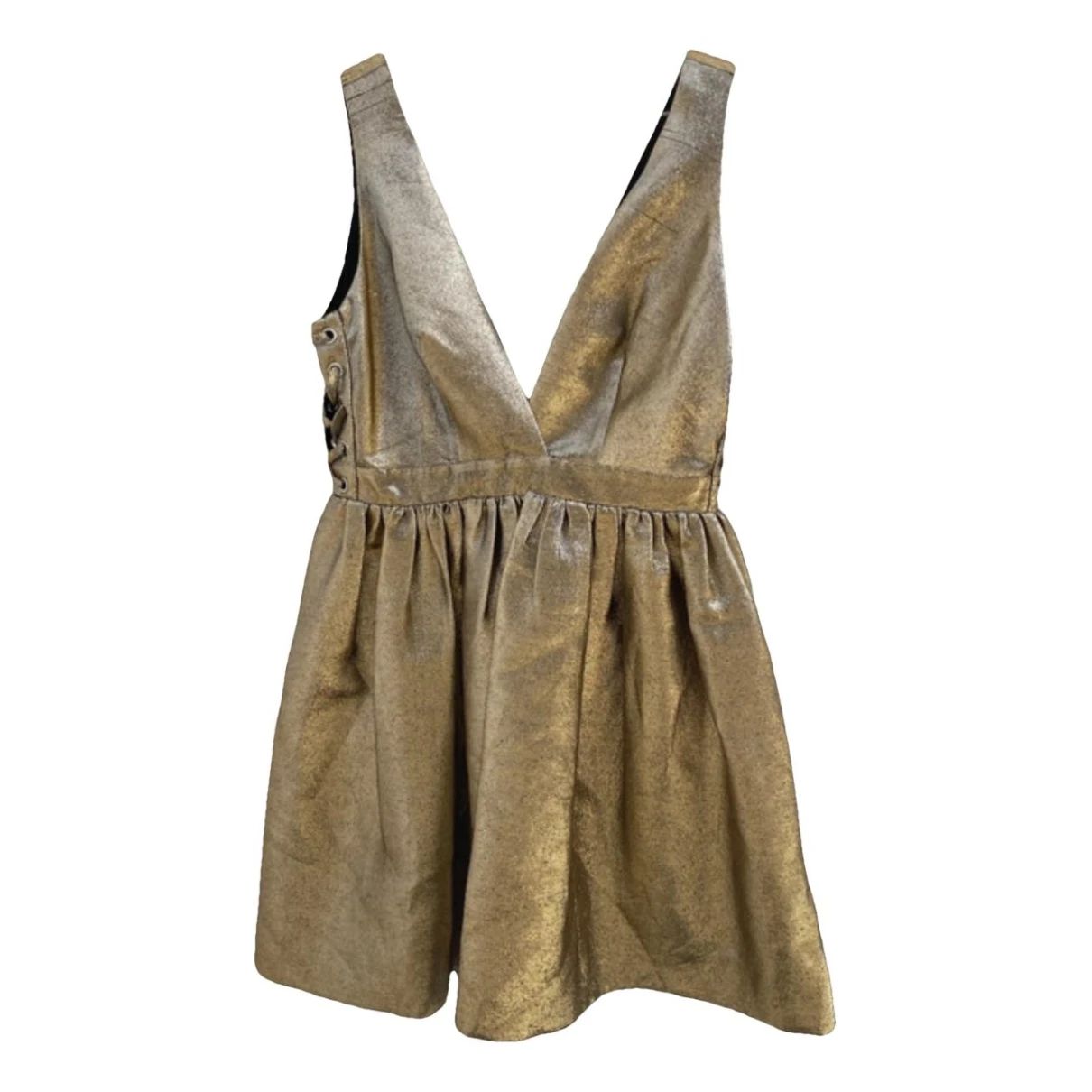 Pre-owned Sandro Mid-length Dress In Gold