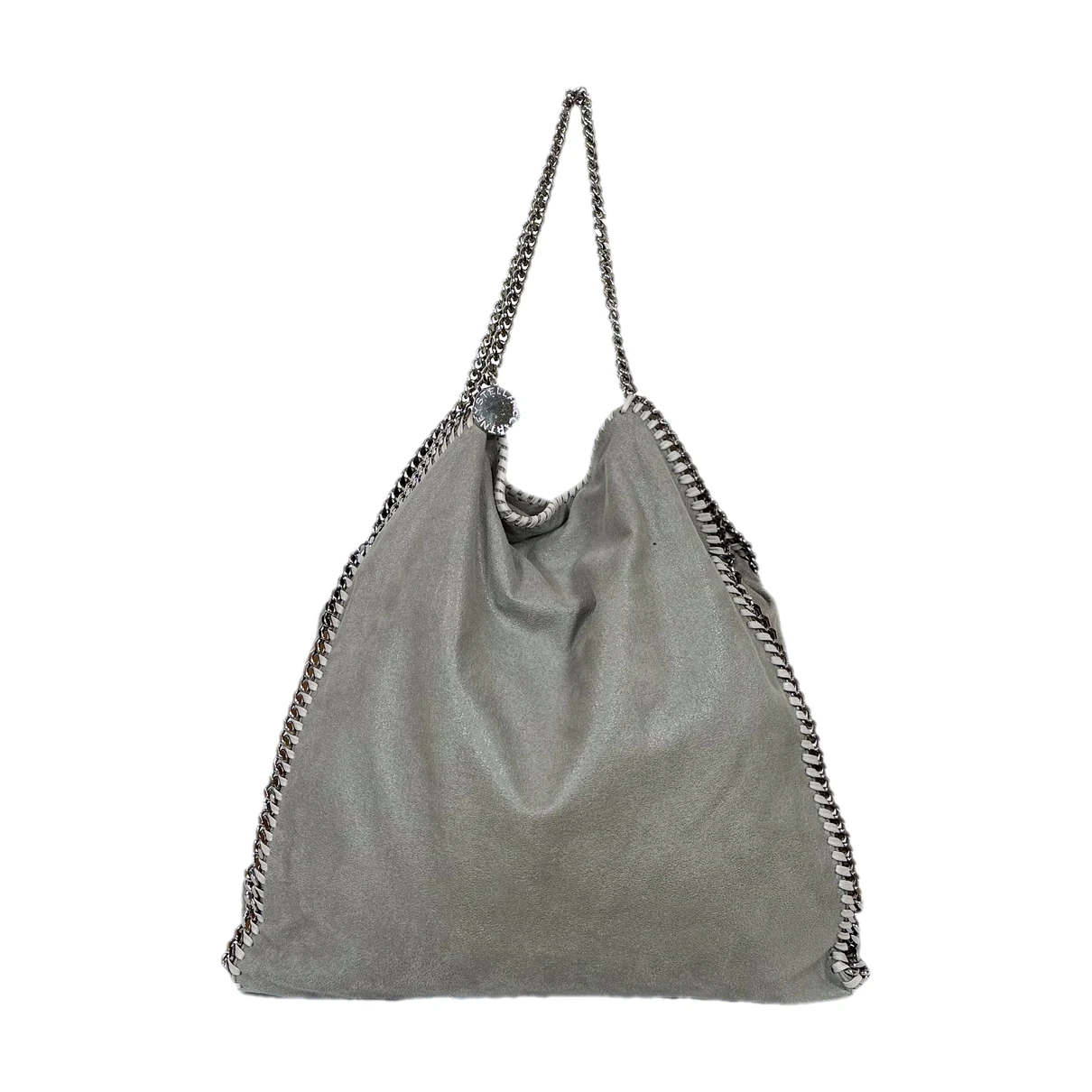 Pre-owned Stella Mccartney Falabella Vegan Leather Handbag In Grey