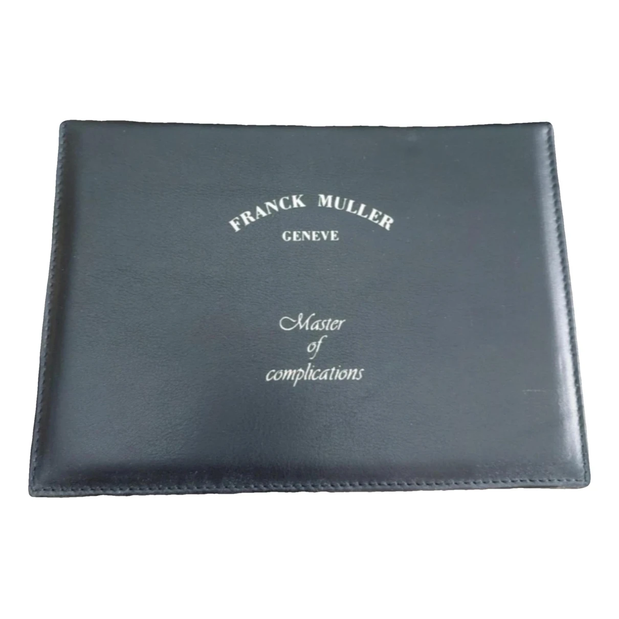 Pre-owned Franck Muller Leather Small Bag In Black