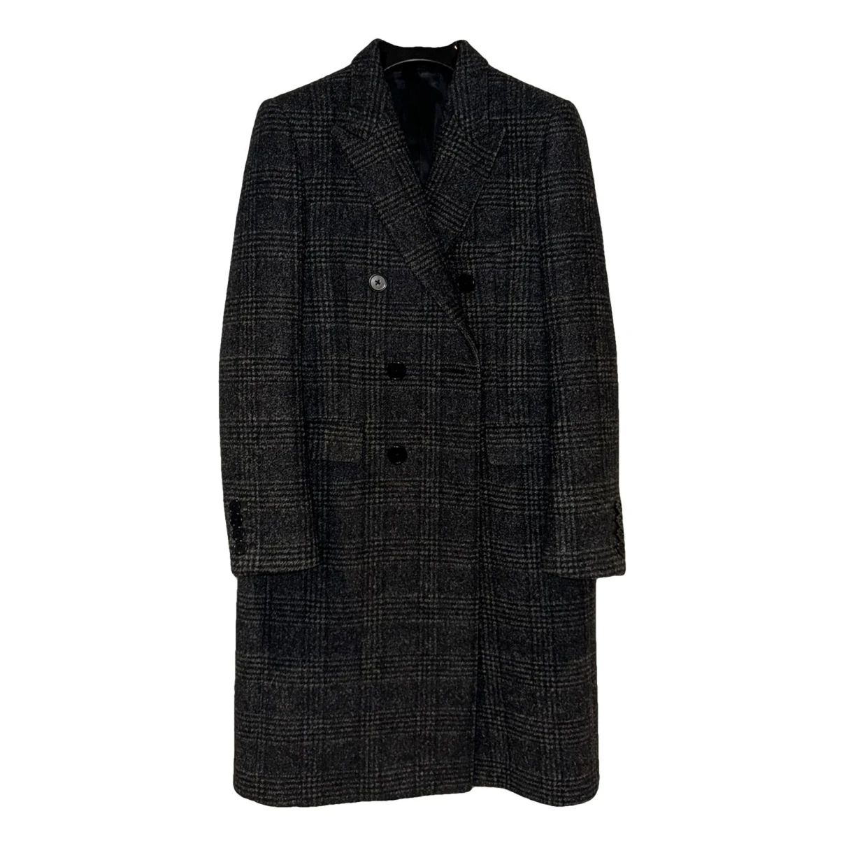 Pre-owned Celine Wool Coat In Anthracite