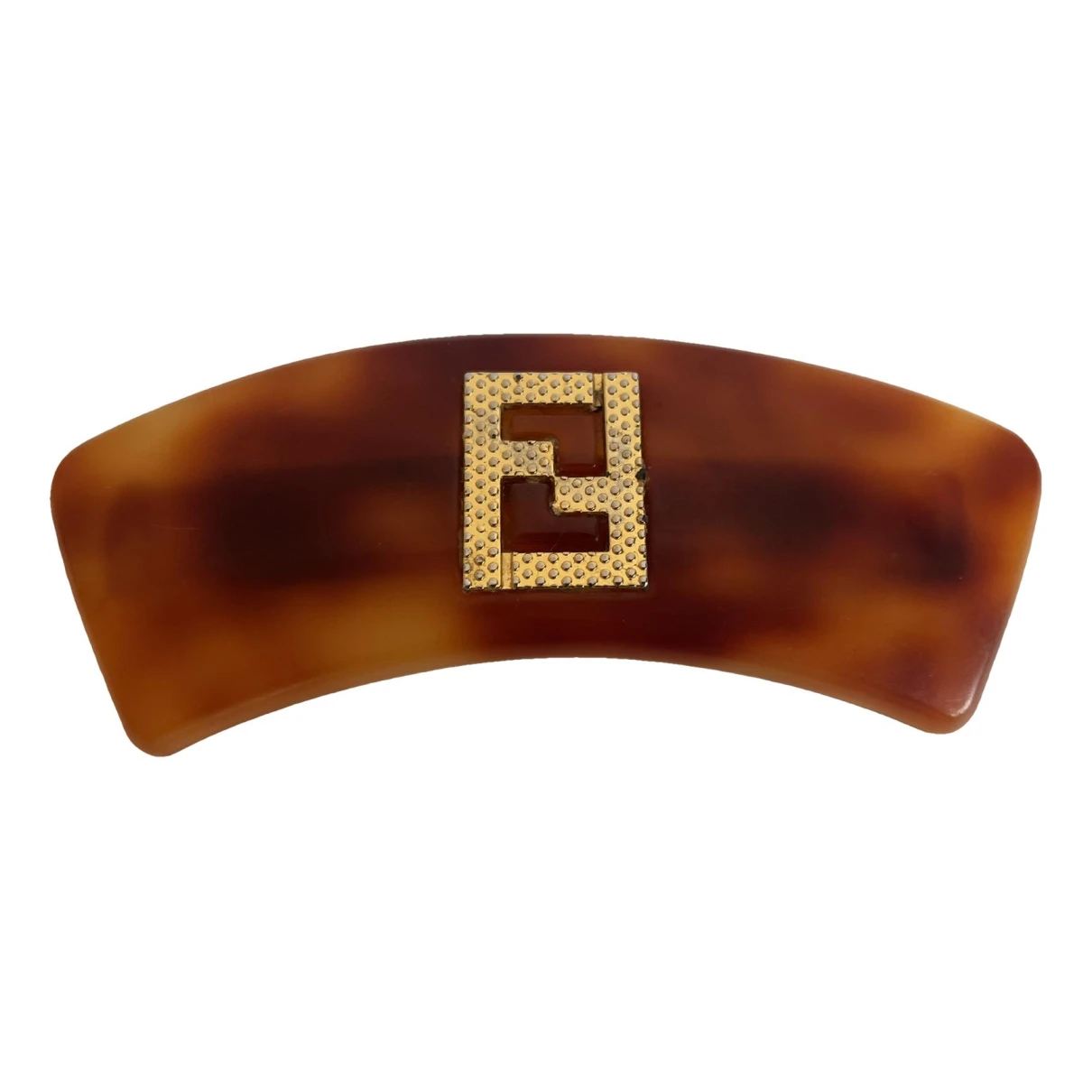 Pre-owned Fendi Hair Accessory In Brown