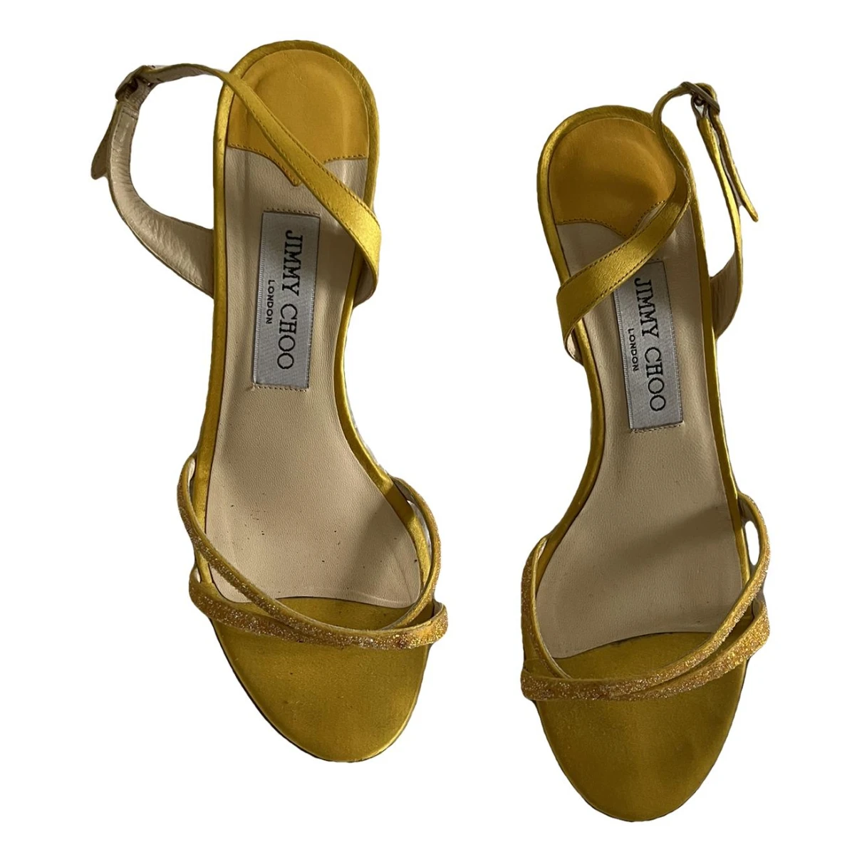 Pre-owned Jimmy Choo Leather Sandals In Yellow