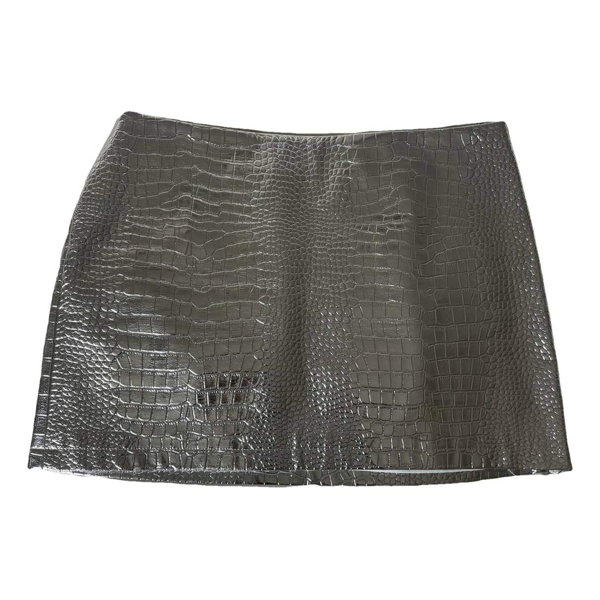 Pre-owned Rotate Birger Christensen Mini Skirt In Silver